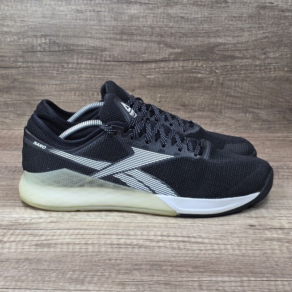 Reebok Nano 9 Men's Size 12.5 Black White Crossfit Athletic Shoes FU6826